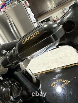 Machine à coudre Singer antique AG893238 Excellent état Prête à l'emploi Entièrement opérationnelle