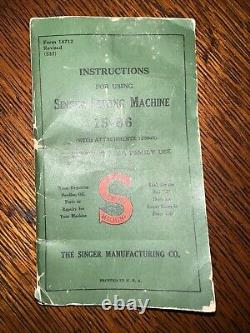 Machine à coudre Singer de 1912