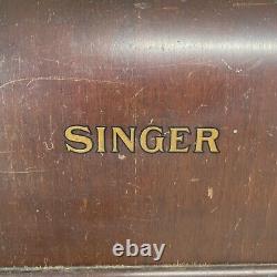 Machine à coudre Singer modèle 1928 avec étui en bois AC423360 #2 Simanco USA Vintage
