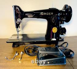 Machine à coudre Singer vintage modèle 201-2 des années 1950 AJ333417 Huilée/Nettoyée/Testée