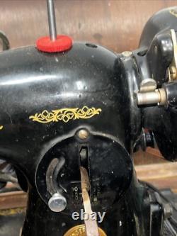 Machine à coudre Vtg Singer BZ 10-8 Simanco S. S. AU 52-16-5 Pédale en bakélite Réparations