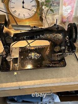 Machine à coudre à pédale Singer Model 27 des années 1900 rare K641888 pièces de réparation de collection