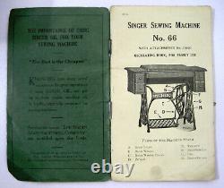 Machine à coudre à pédale Singer modèle 66 Manuel original et accessoires magnifiques