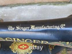 Machine à coudre antique Singer 66 manuel 1916 manuel décoratif classique des années 1900