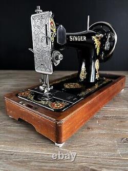 Machine à coudre manuelle Singer 128 La Vencedora de 1924, magnifique et entièrement testée
