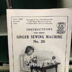 Machine à coudre pour enfants Vintage Singer Sewhandy avec étui