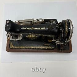 Machine à coudre vintage Singer modèle 1928 avec boîte en bois AC204587 LIRE