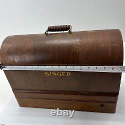 Machine à coudre vintage Singer modèle 1928 avec boîte en bois AC204587 LIRE