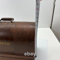 Machine à coudre vintage Singer modèle 1928 avec boîte en bois AC204587 LIRE