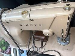 Machine à coudre vintage lourde Antique SINGER 191K1 pour cuir toile denim