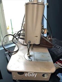 Machine à coudre vintage lourde Antique SINGER 191K1 pour cuir toile denim