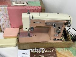 Machine à coudre vintage rose de service Zig Zag Singer 15 Clone MCM des années 1950-60