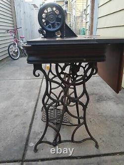 Rare 1874 Singer 12 Machine à Coudre, Incrustée de Nacre, CONDITION ORIGINALE