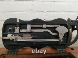 Rare Antique 1882 Machines À Coudre Singer 12k De Base Fiddle Painted Estrades Decal