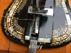 Rare Antique Singer 12k Fiddle Base Main Cran Machine À Coudre Avec Japonnage