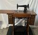 Rare Antique Singer Model 99 Sewing Machine Cabinet Pre 1930's Sera Expédié