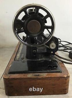 Rare Vintage Singer Machine À Coudre Avec Boîtier. Ouvrages Testés