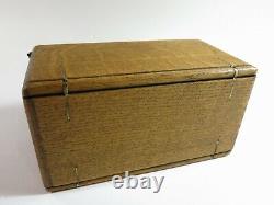 Rarecomplete! Style 3 Pour Vs2 Antique Singer Machine À Coudre 1889 Oak Puzzle Box