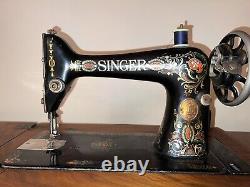 Table de machine à coudre Antique Singer 1922