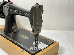 Vintage 1930 Singer Main Cran Machine À Coudre Modèle 66k Serial #y8018822