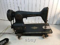 Vintage Antique 1900 Singer Cast Iron Sewing Machine Head Foot Pedal