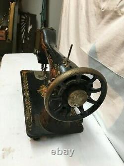 Vintage Antique Années 1900 Singer Cast Iron Industrial Couture Machine Tête Seulement