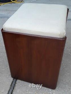 Vintage Chanteur Art Déco Streamline Couture Cabinet Original Chaise Bench