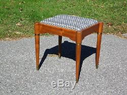 Vintage Milieu Du Siècle Moderne Rocketeer Singer Sewing Tabouret Vanity Chair Repose-pieds