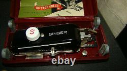 Vintage Singer 301a Machine À Coudre Nice Condition, Boîtier Original S/nb115451
