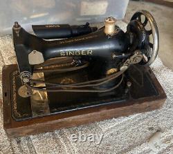 Vintage Singer Machine À Coudre B. R. 7 Numéro De Moteur 5385433 Antique