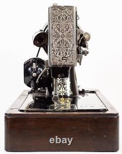 Vtg Antique 1926 Singer Machine À Coudre Modèle 99k Avec Boîtier Pour Pièces Ou Réparation